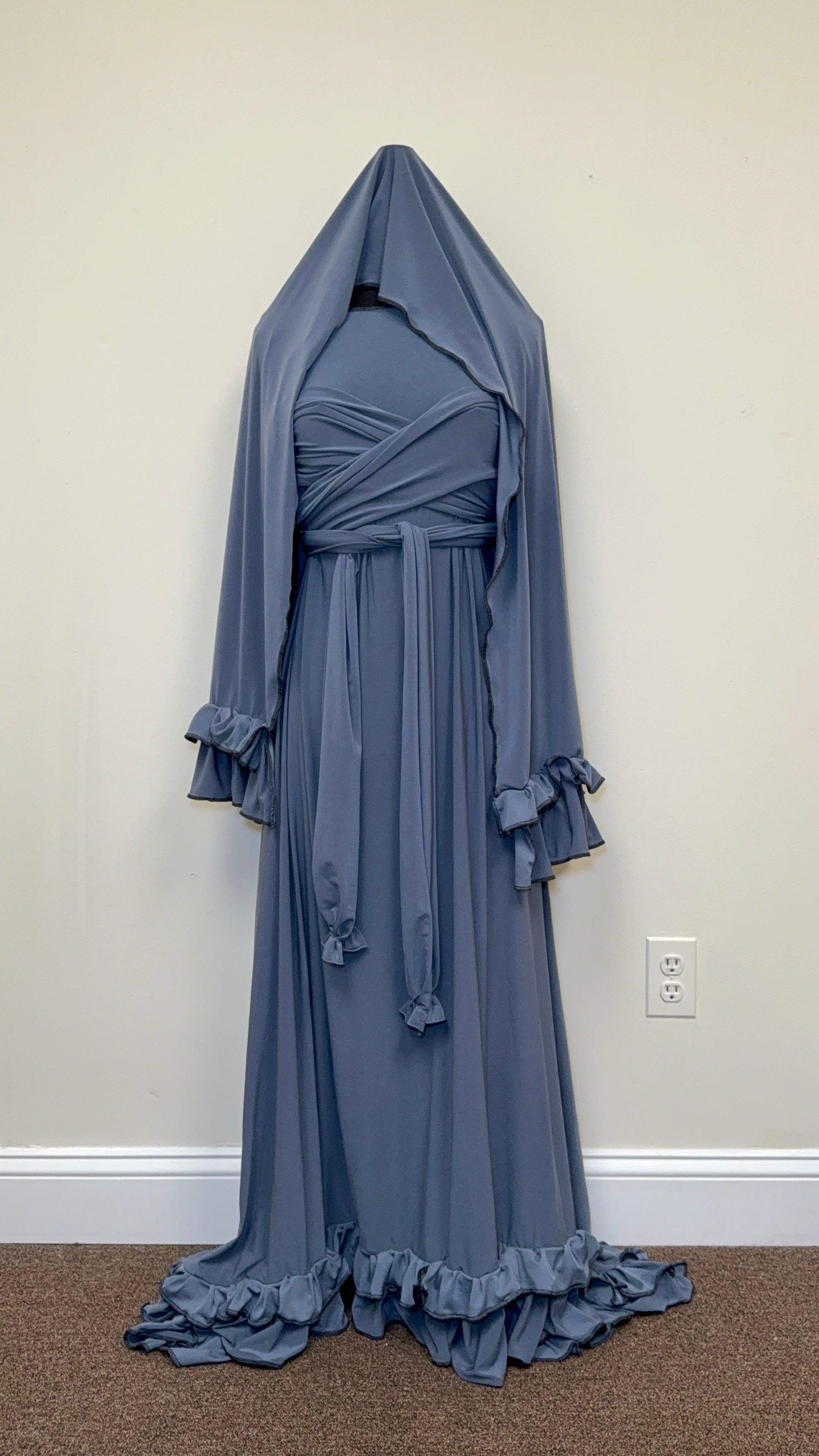 Ruffled Crescent Criss Cross